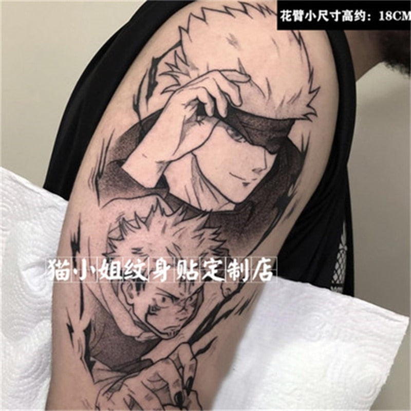 jujutsu kaisen temporary tattoo
