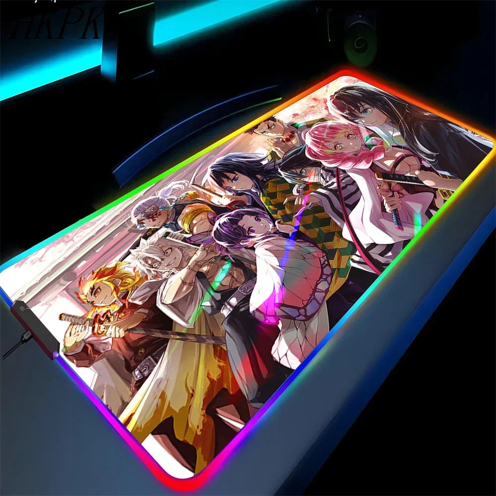 demon slayer glowing mat