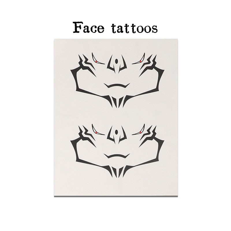 Sukuna Temporary Tattoos