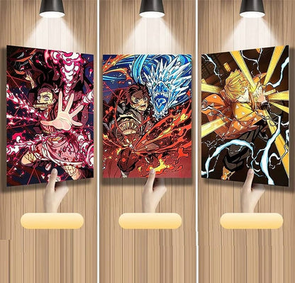 demon slayer Battlefield 3D Wall Art