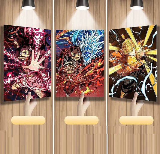 demon slayer Battlefield 3D Wall Art