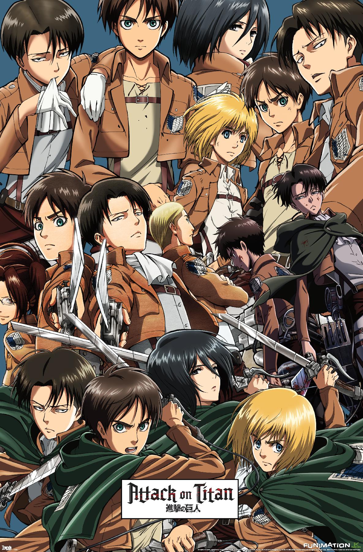 attack on titan wall art