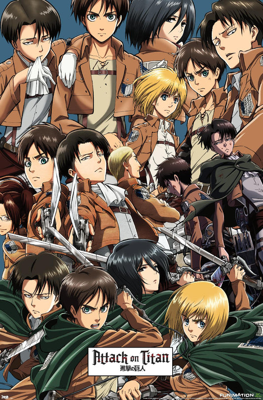 attack on titan wall art