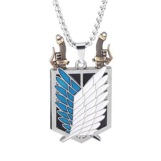 attack on titan soldier necklace