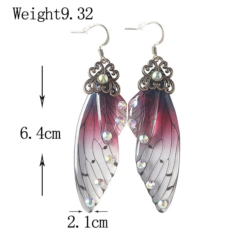demon slayer Butterfly earrings