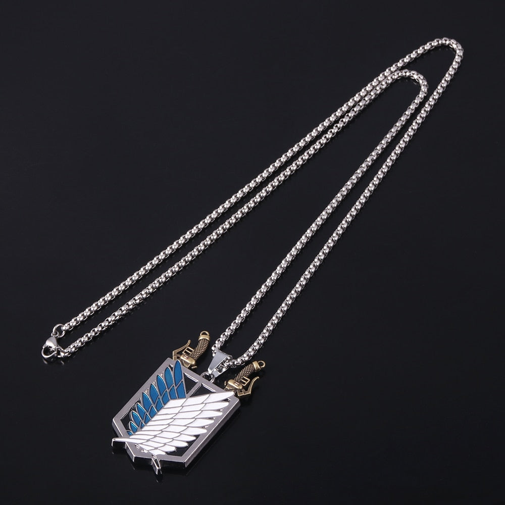 attack on titan soldier necklace