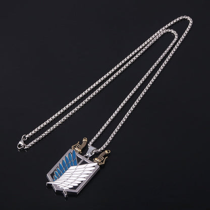 attack on titan soldier necklace