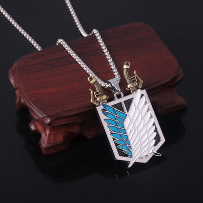 attack on titan soldier necklace