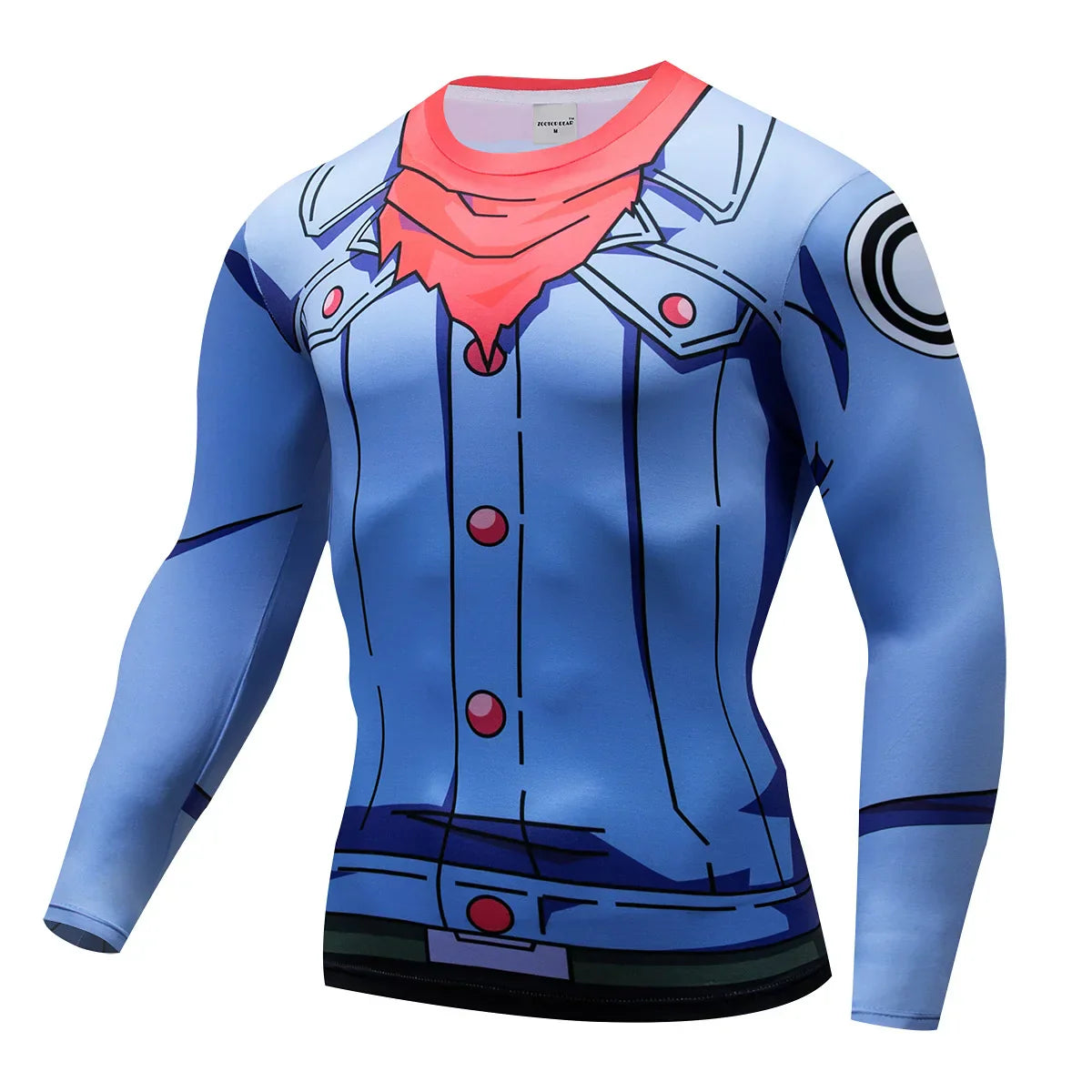 3D Muscle Print Compression Shirt