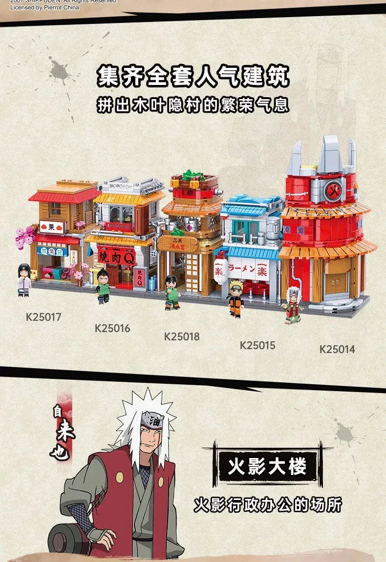 naruto shippuden Village building Blocks