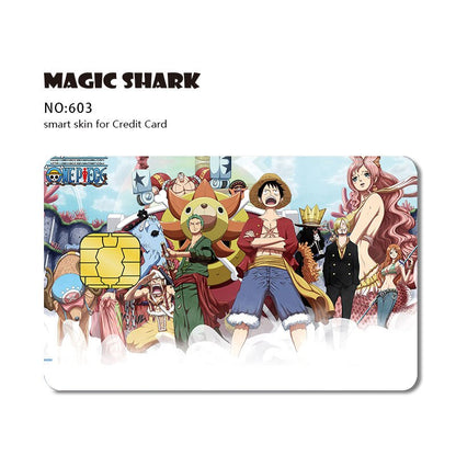 one piece card stickers
