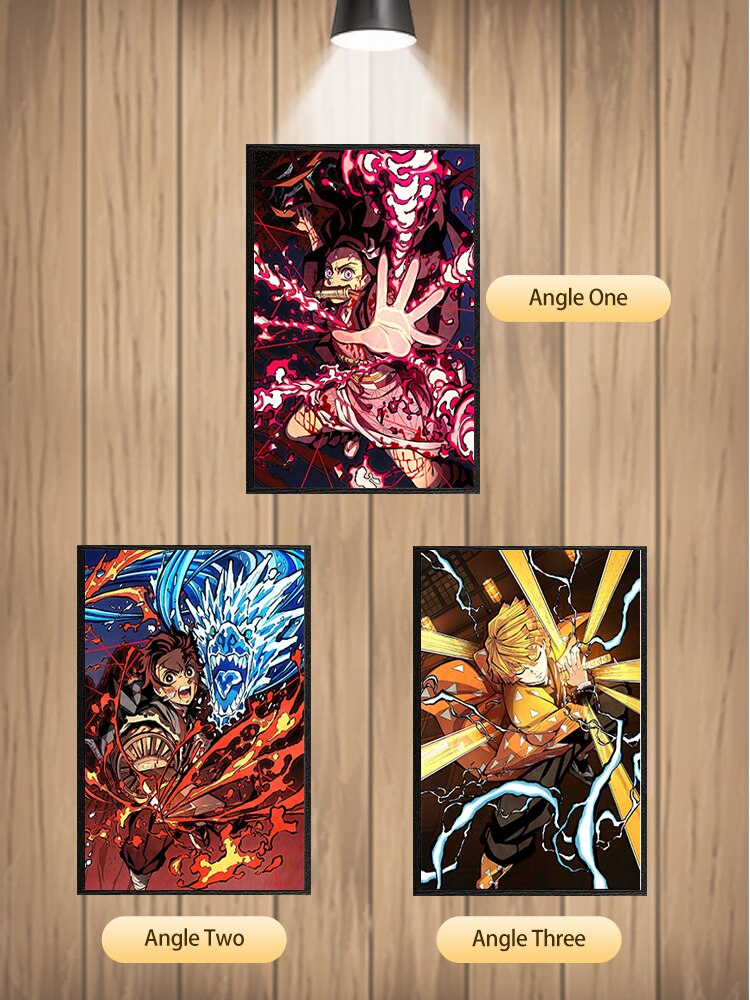 demon slayer Battlefield 3D Wall Art