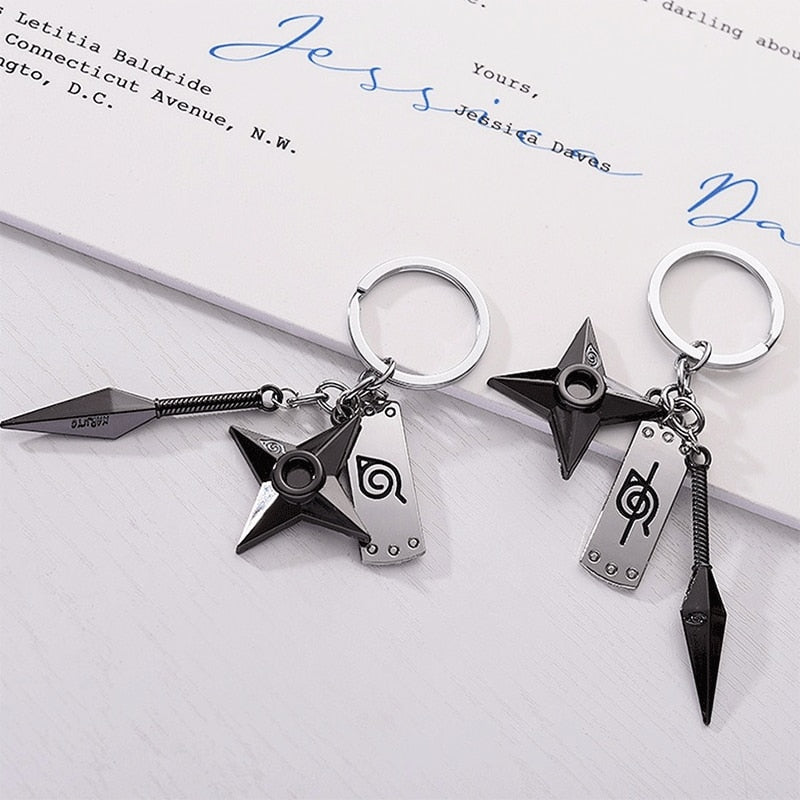 Naruto kunai Keychain Set