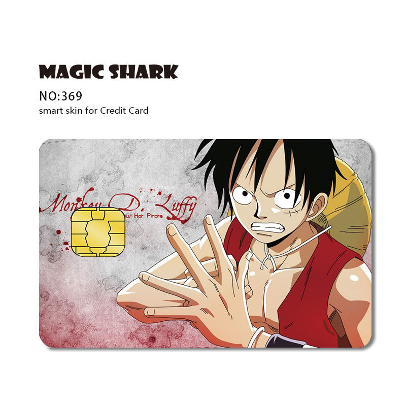 one piece card stickers