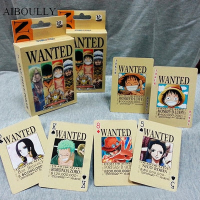 one piece wanted Cards