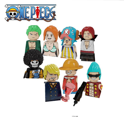 one piece building blocks characters