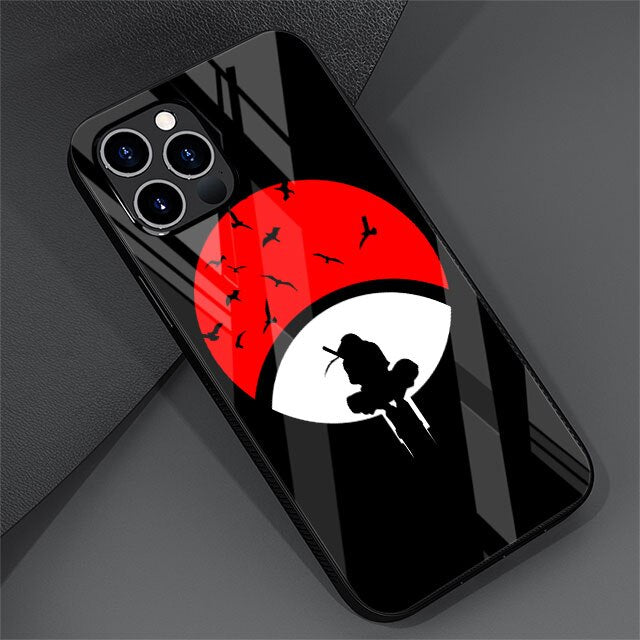 naruto reflective glass case