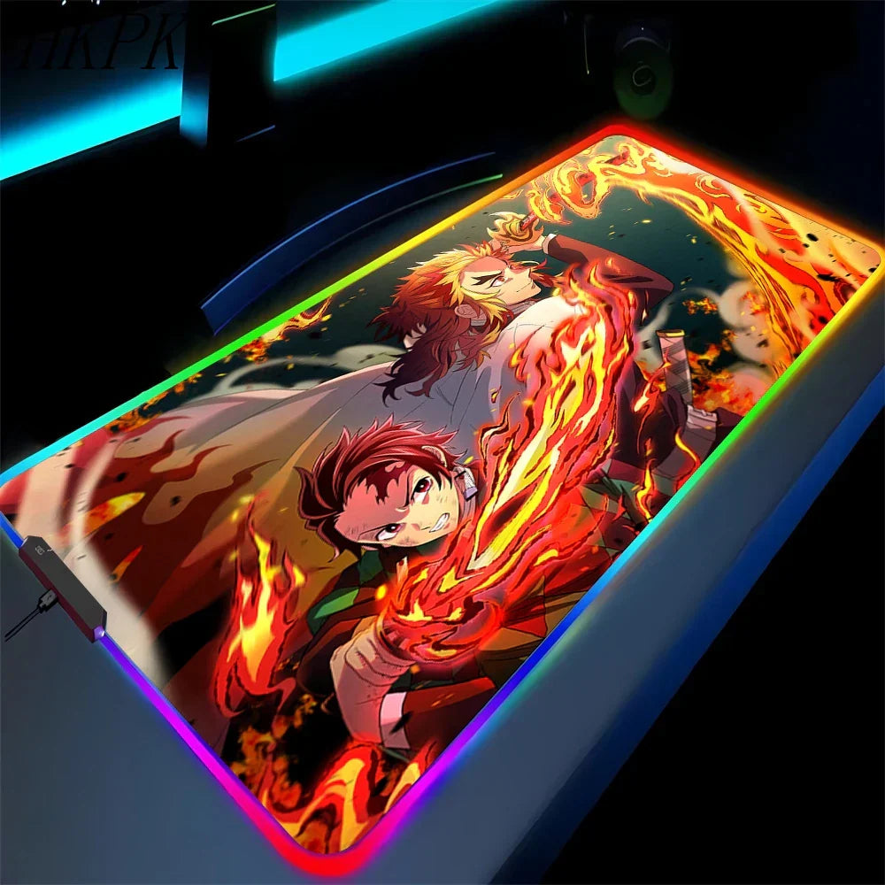 demon slayer glowing mat