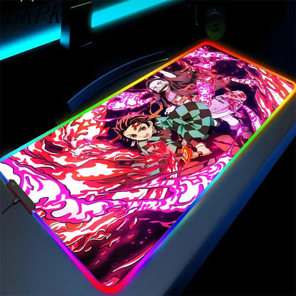 demon slayer glowing mat