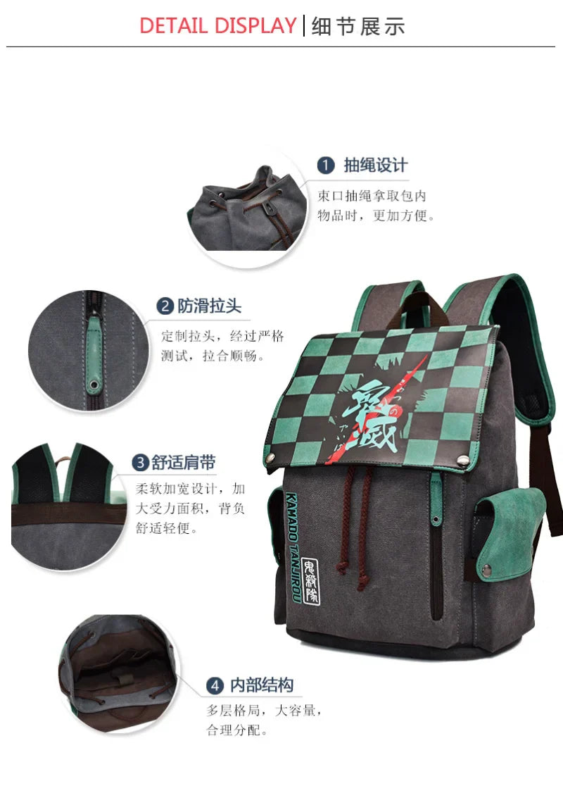 demon slayer school backpack