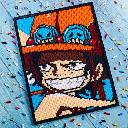 one piece characters building blocks