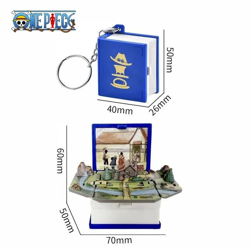 3D one piece Ship Keychain