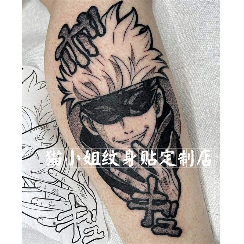 jujutsu kaisen temporary tattoo