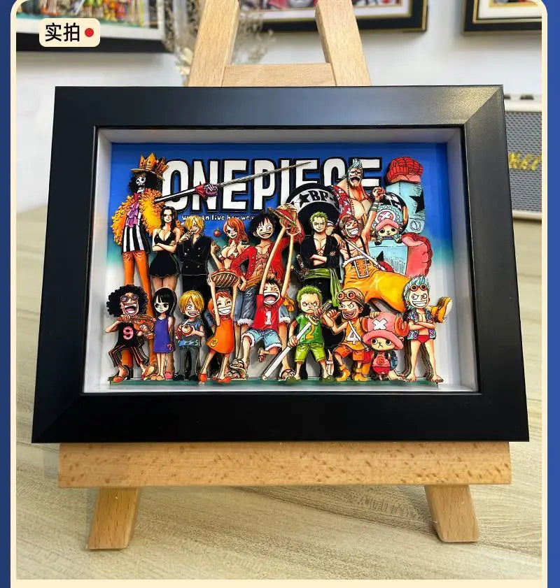 one piece 3D wall art