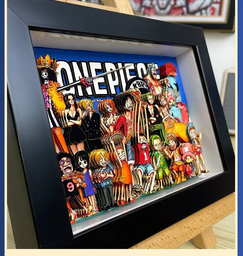 one piece 3D wall art