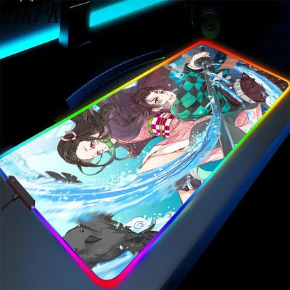demon slayer glowing mat