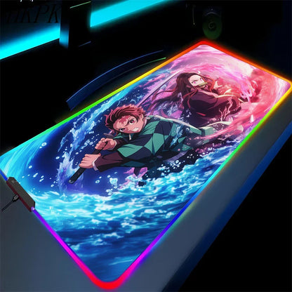 demon slayer glowing mat