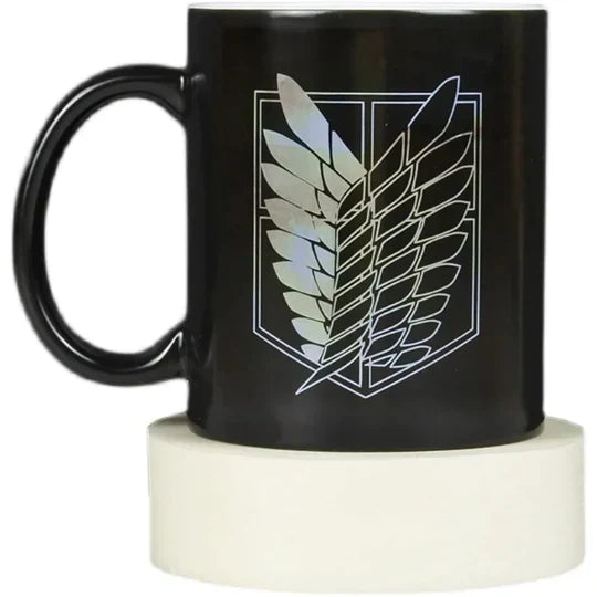 attack on titan heated mug