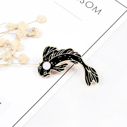 Yin Yang Fish Enamel Pin