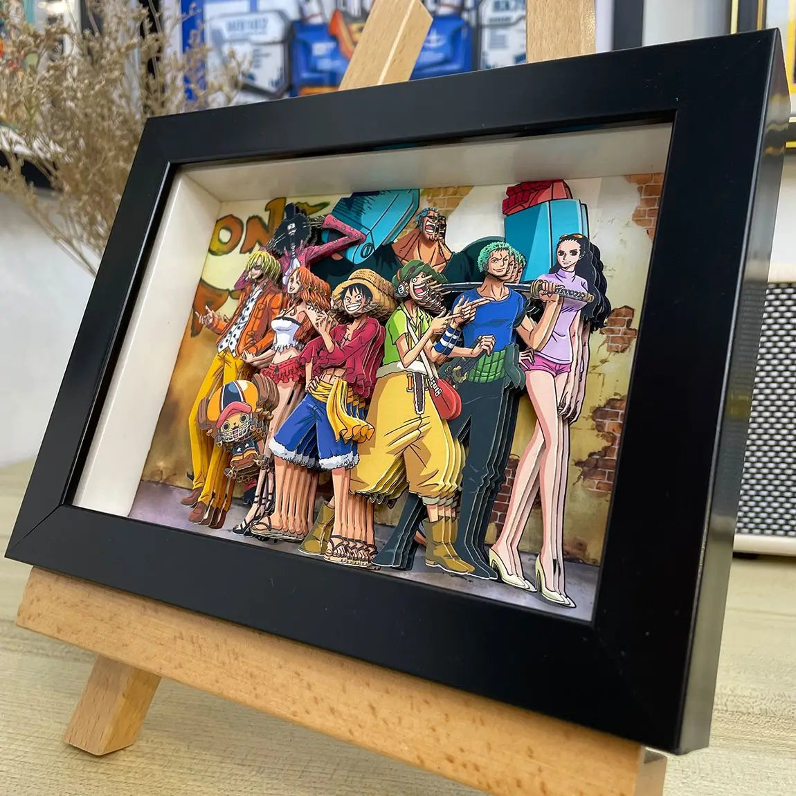 one piece 3D wall art