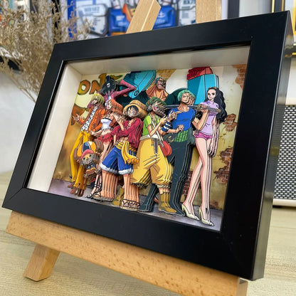 one piece 3D wall art