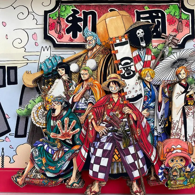 one piece 3D wall art