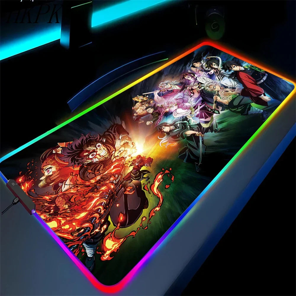 demon slayer glowing mat