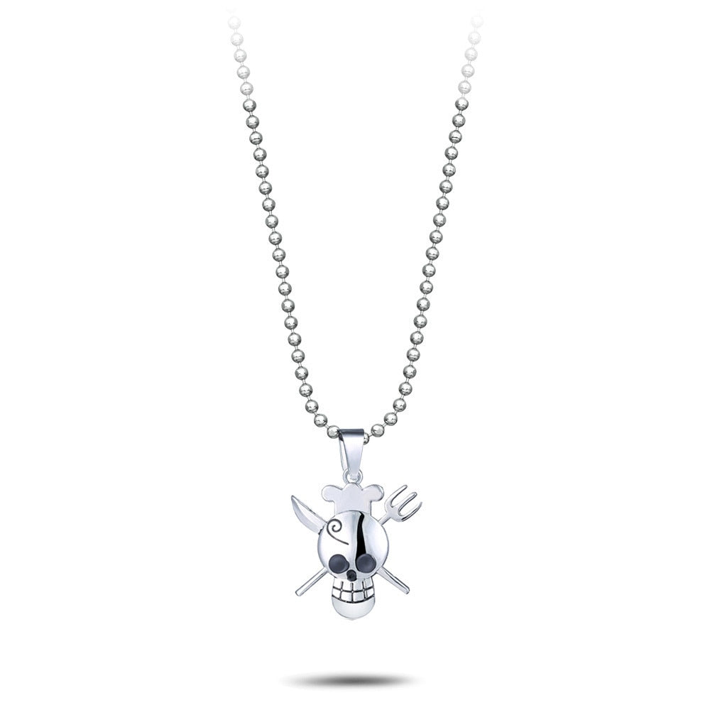one piece silver necklace