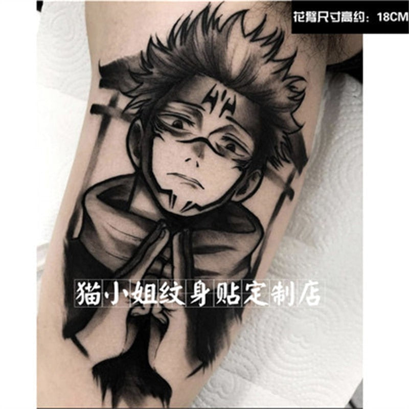 jujutsu kaisen temporary tattoo