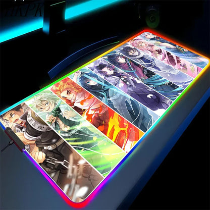 demon slayer glowing mat
