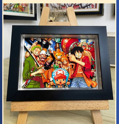one piece 3D wall art