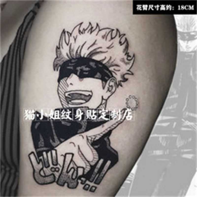 jujutsu kaisen temporary tattoo