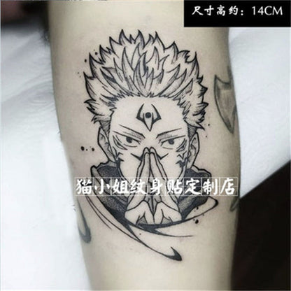 jujutsu kaisen temporary tattoo