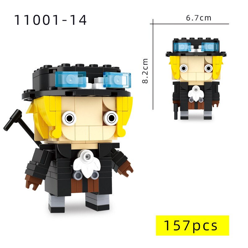 one piece building blocks characters