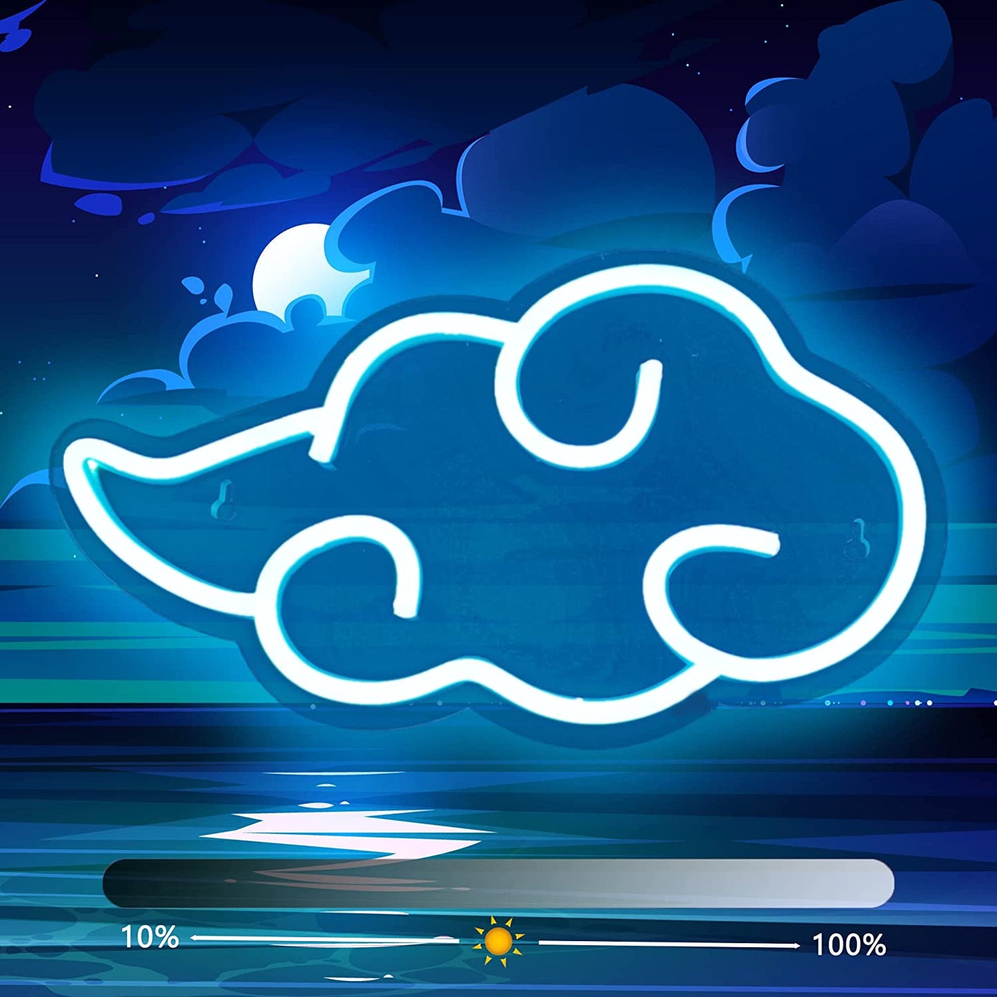 Akatsuki Cloud Neon Wall Art