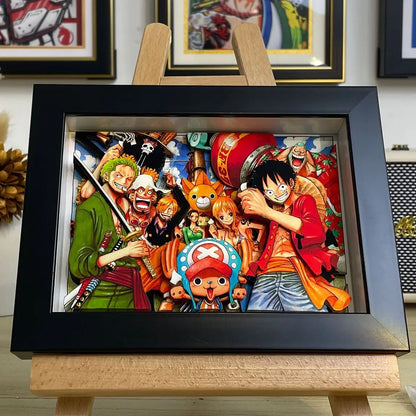 one piece 3D wall art