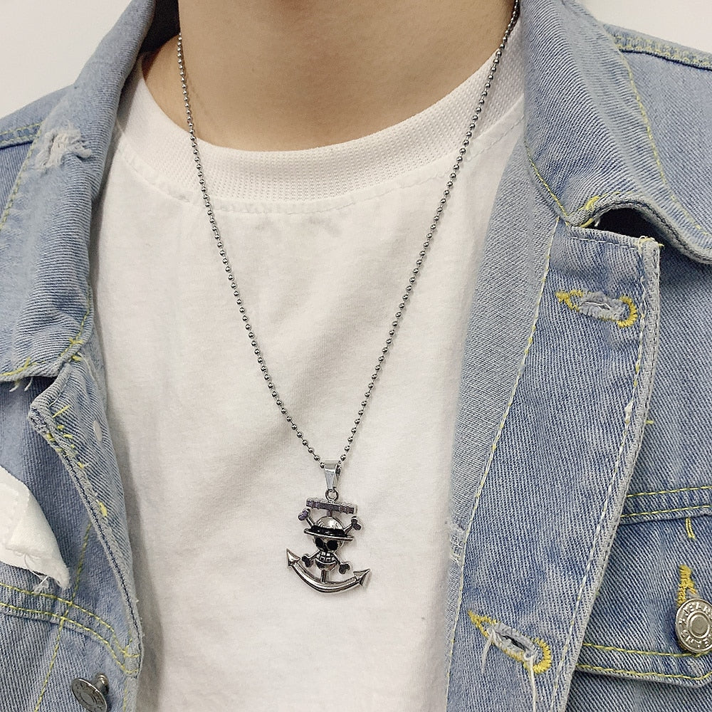 one piece silver necklace