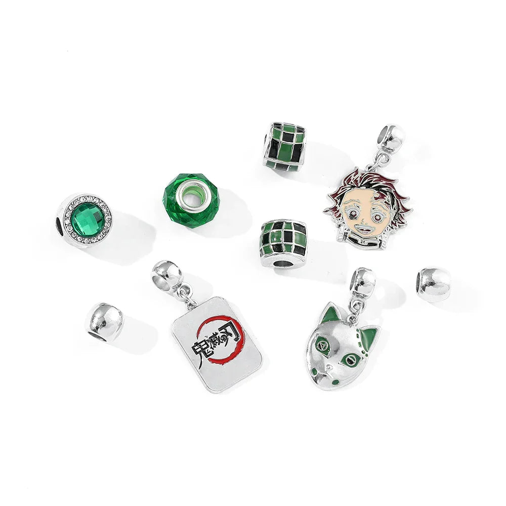 demon slayer silver Bracelet