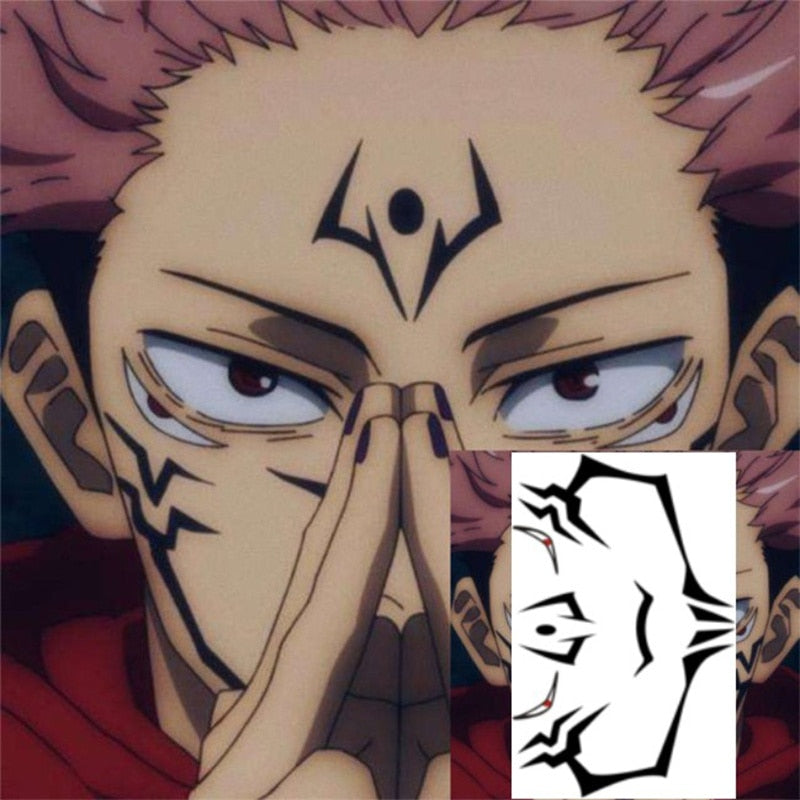 jujutsu kaisen temporary tattoo