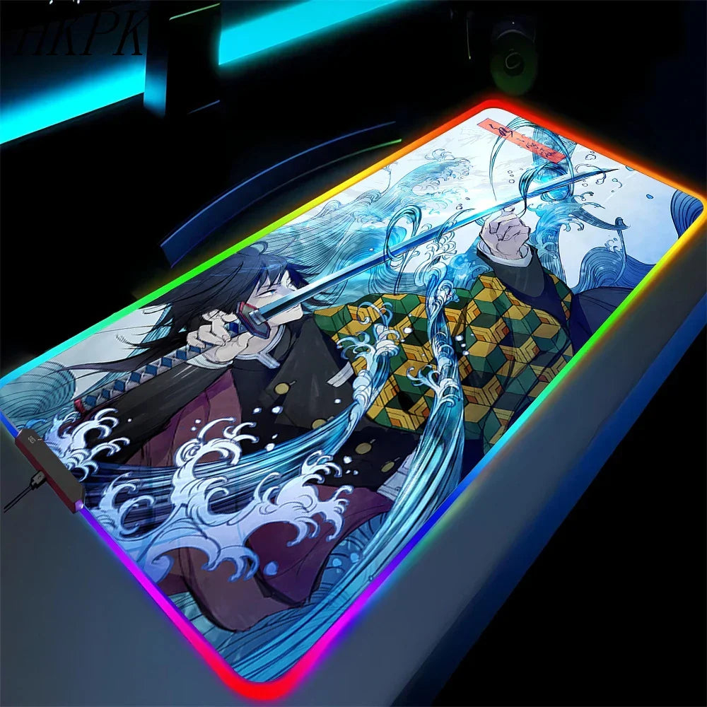 demon slayer glowing mat